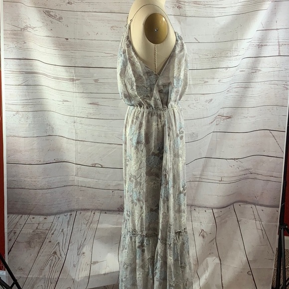 MADISON MARCUS SILK Floral Print Maxi Dress - Picture 4 of 10